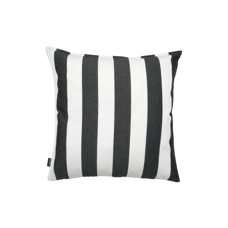 Kissenbezug - Outdoor - Ikat Streifen – anthrazit