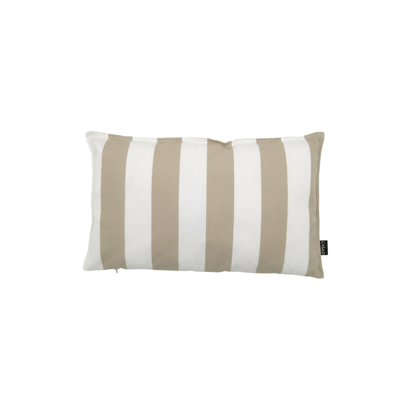 Kissenbezug - Outdoor - Ikat Streifen – taupe