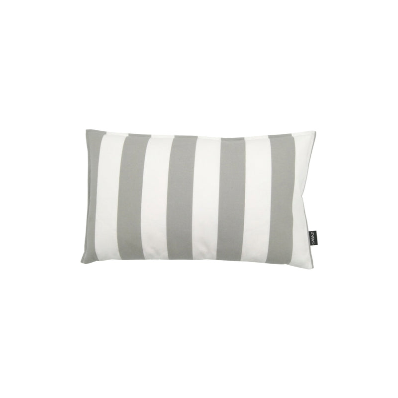 Kissenbezug - Outdoor - Ikat Streifen – grau