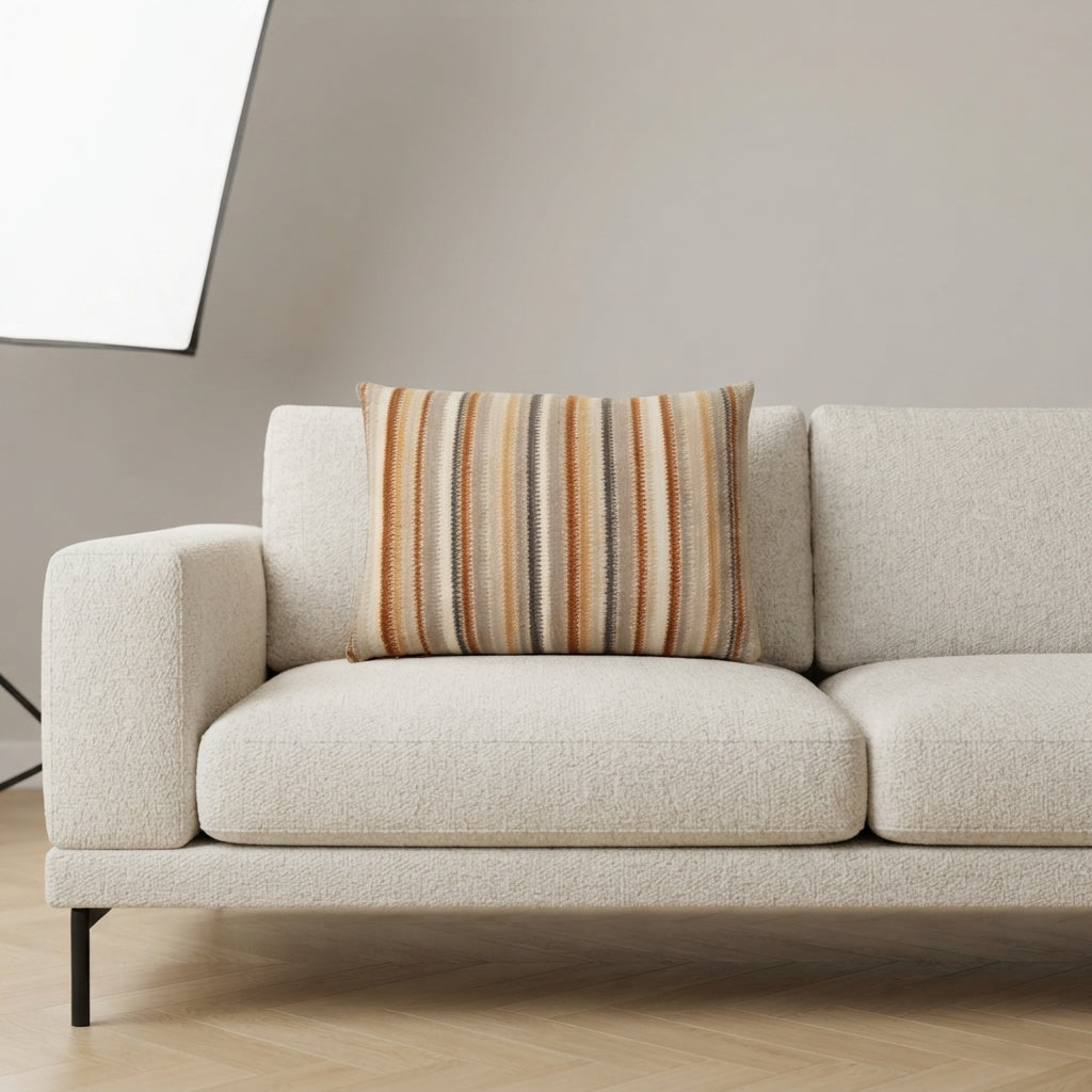 Kissenbezug - Elio - Grau Cognac - Couch Ambiente 1