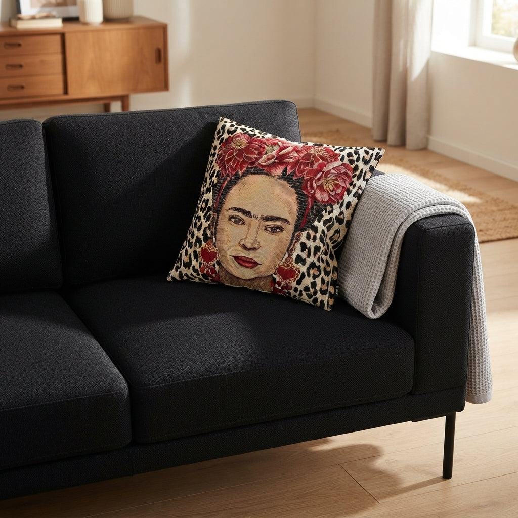 Kissenbezug - Frida - Blume - Couch Ambiente 2