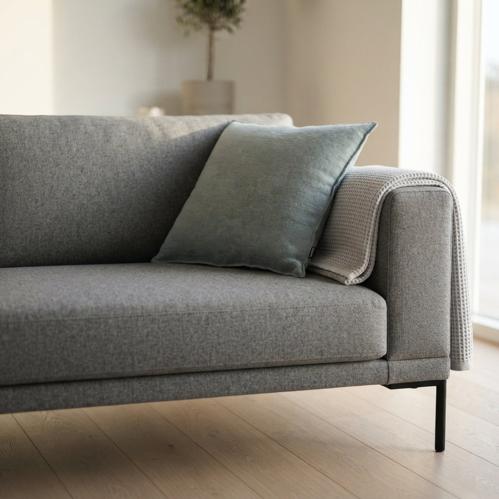 Kissenbezug - Finca - Graublau Melange - Couch Ambiente 2