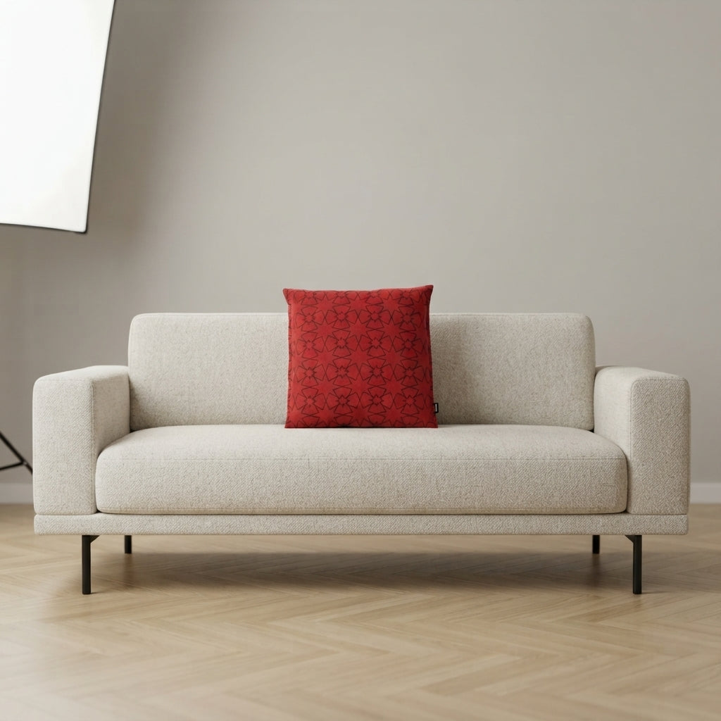 Kissenbezug - Graphic - Stella Rot - Couch Ambiente 1
