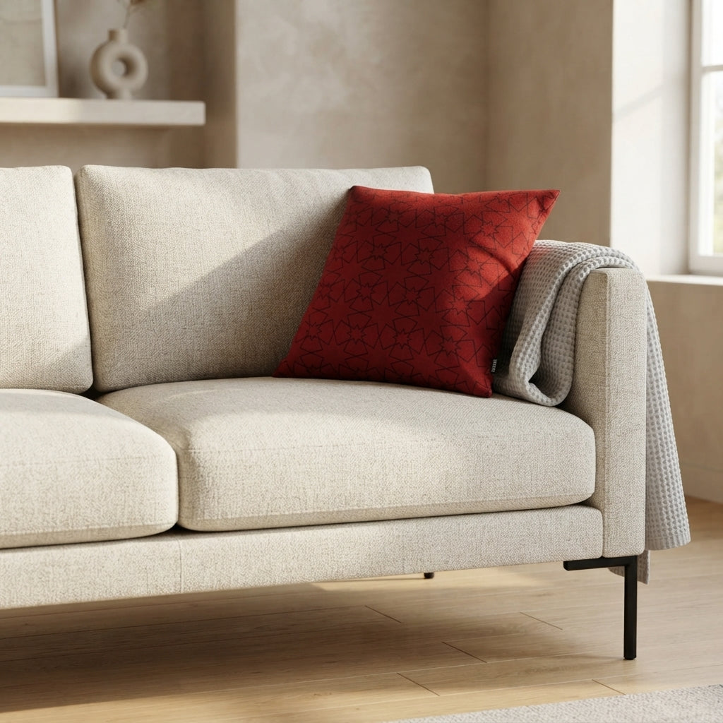 Kissenbezug - Graphic - Stella Rot - Couch Ambiente 2
