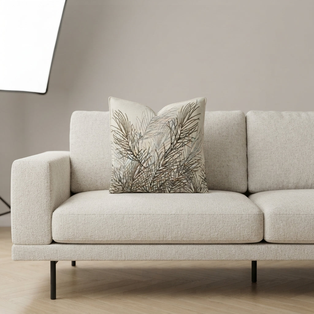 Kissenbezug - Taavi - Grau Taupe - Couch Ambiente 1