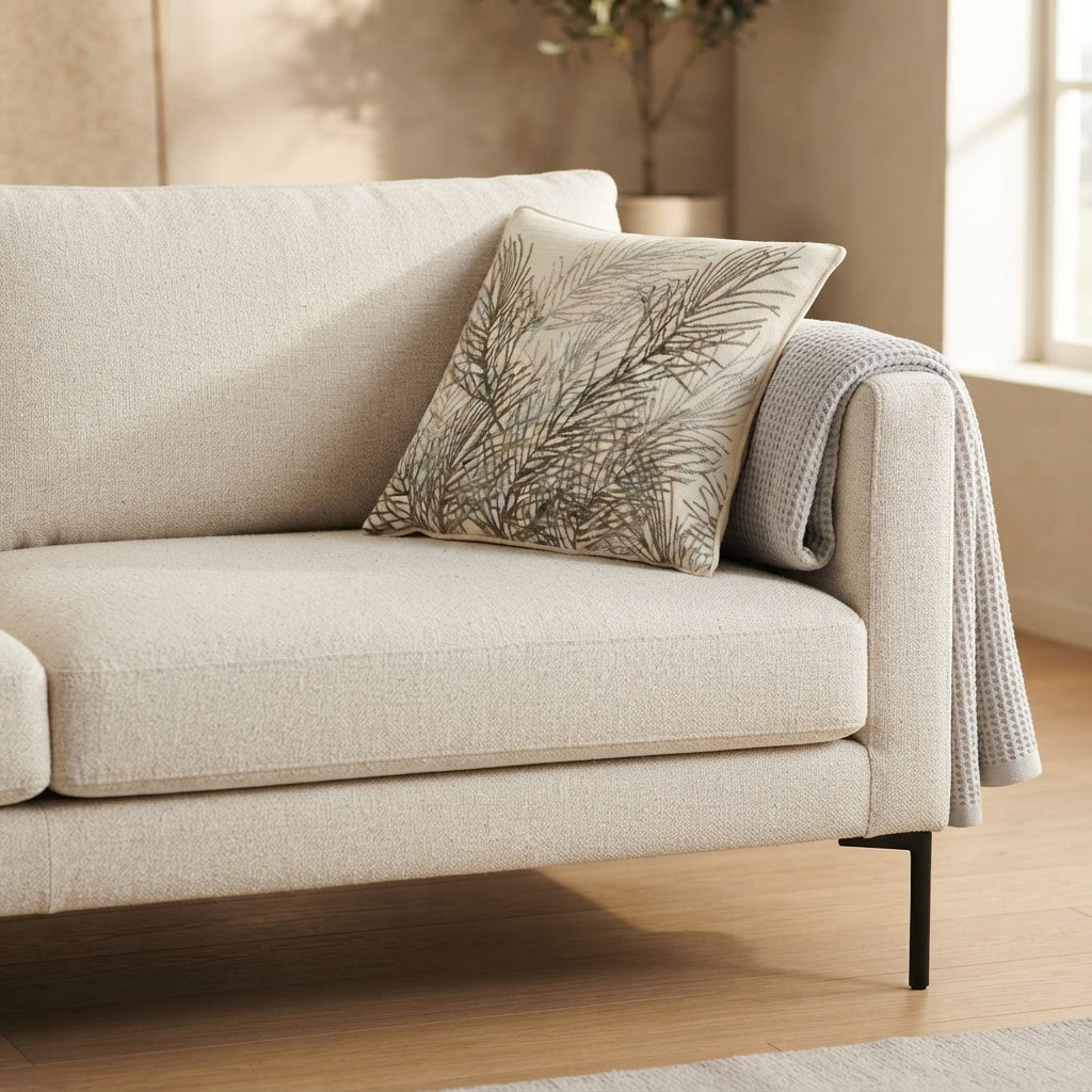 Kissenbezug - Taavi - Grau Taupe - Couch Ambiente 2